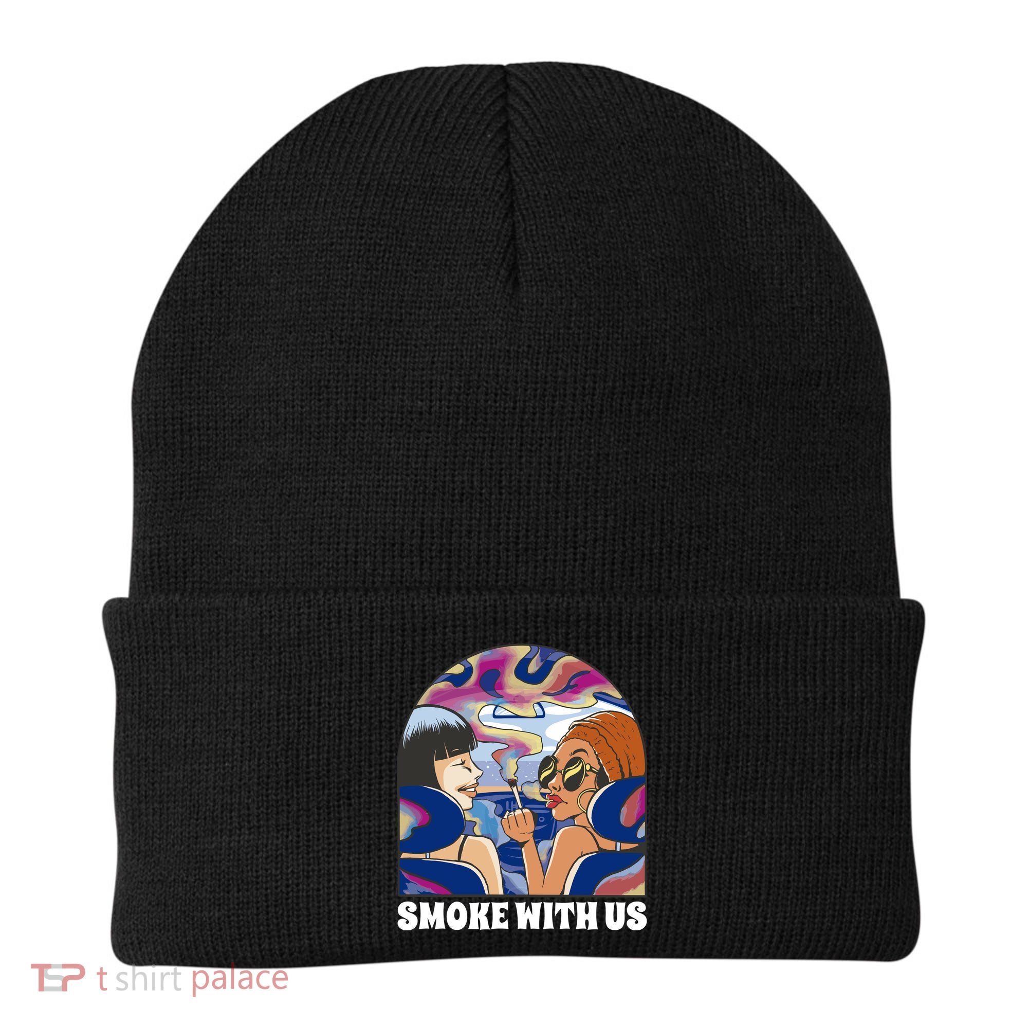 Smoke With Us Weed Females Beanie