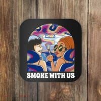 Smoke With Us Weed Females Coaster thumb 0