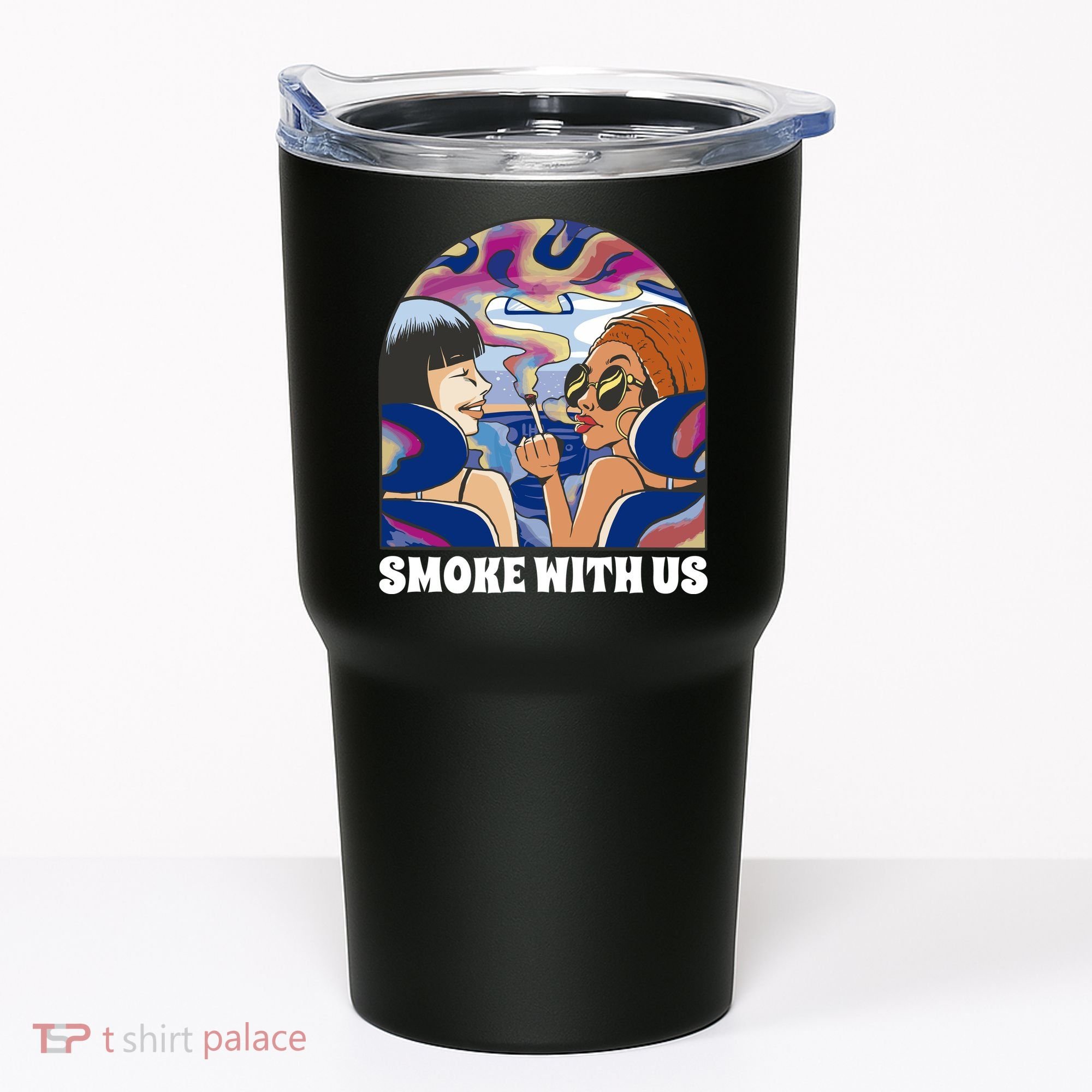 Smoke With Us Weed Females Tumbler