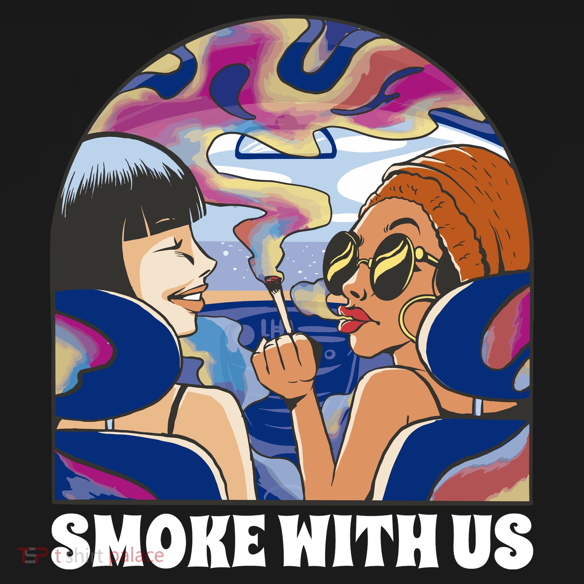 Smoke With Us Weed Females Ornament