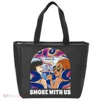 Smoke With Us Weed Females Tote Bag thumb 0