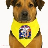 Smoke With Us Weed Females USA-Made Doggie Bandana thumb 1