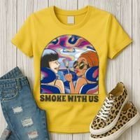 Smoke With Us Weed Females Women's T-Shirt thumb 3