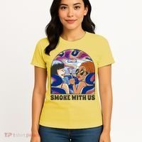 Smoke With Us Weed Females Women's T-Shirt thumb 4