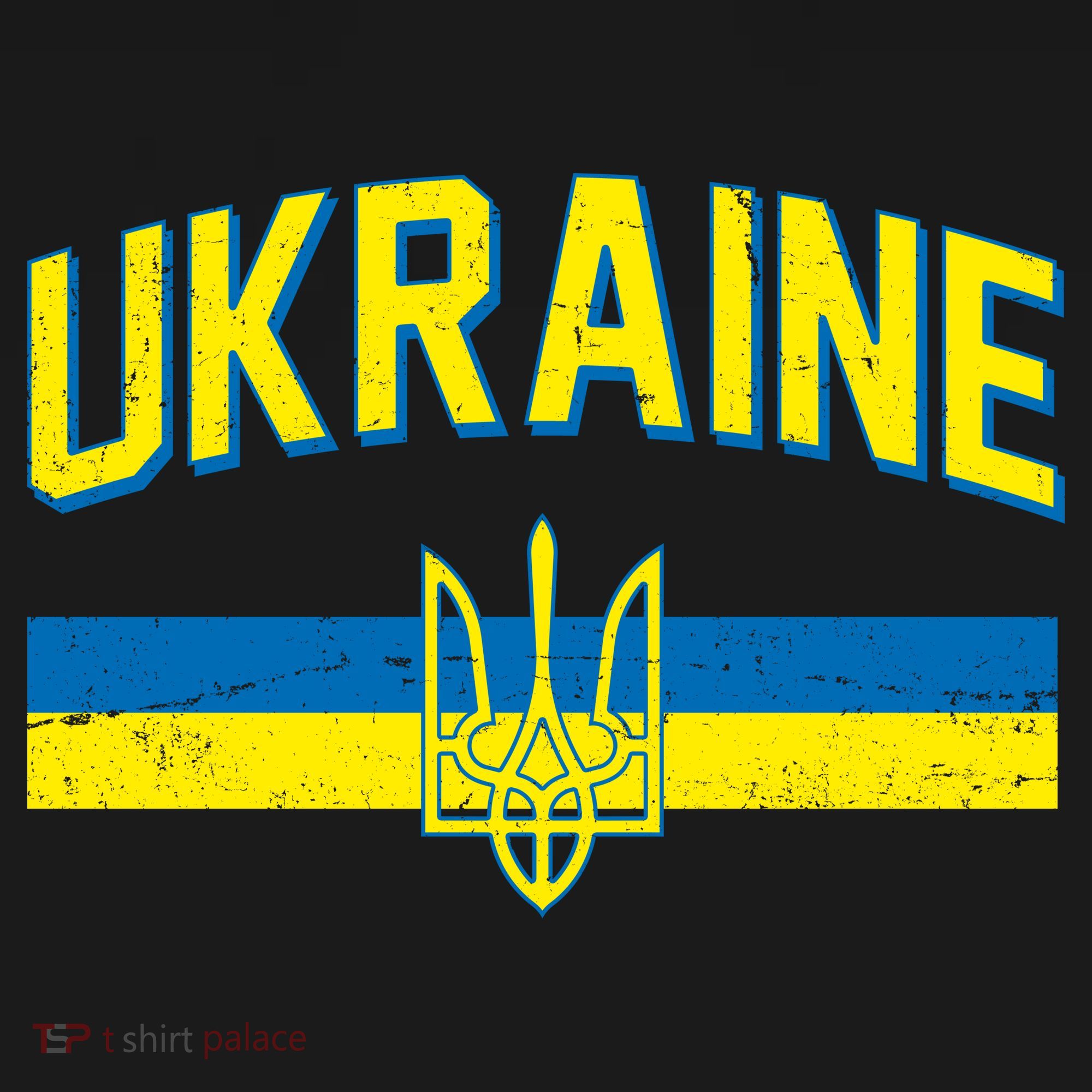Stand With Ukraine Ukrainian Flag Coat Of Arms Women's Hoodie