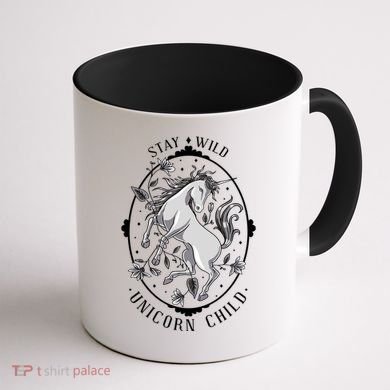 Stay Wild Unicorn Child Coffee Mug back