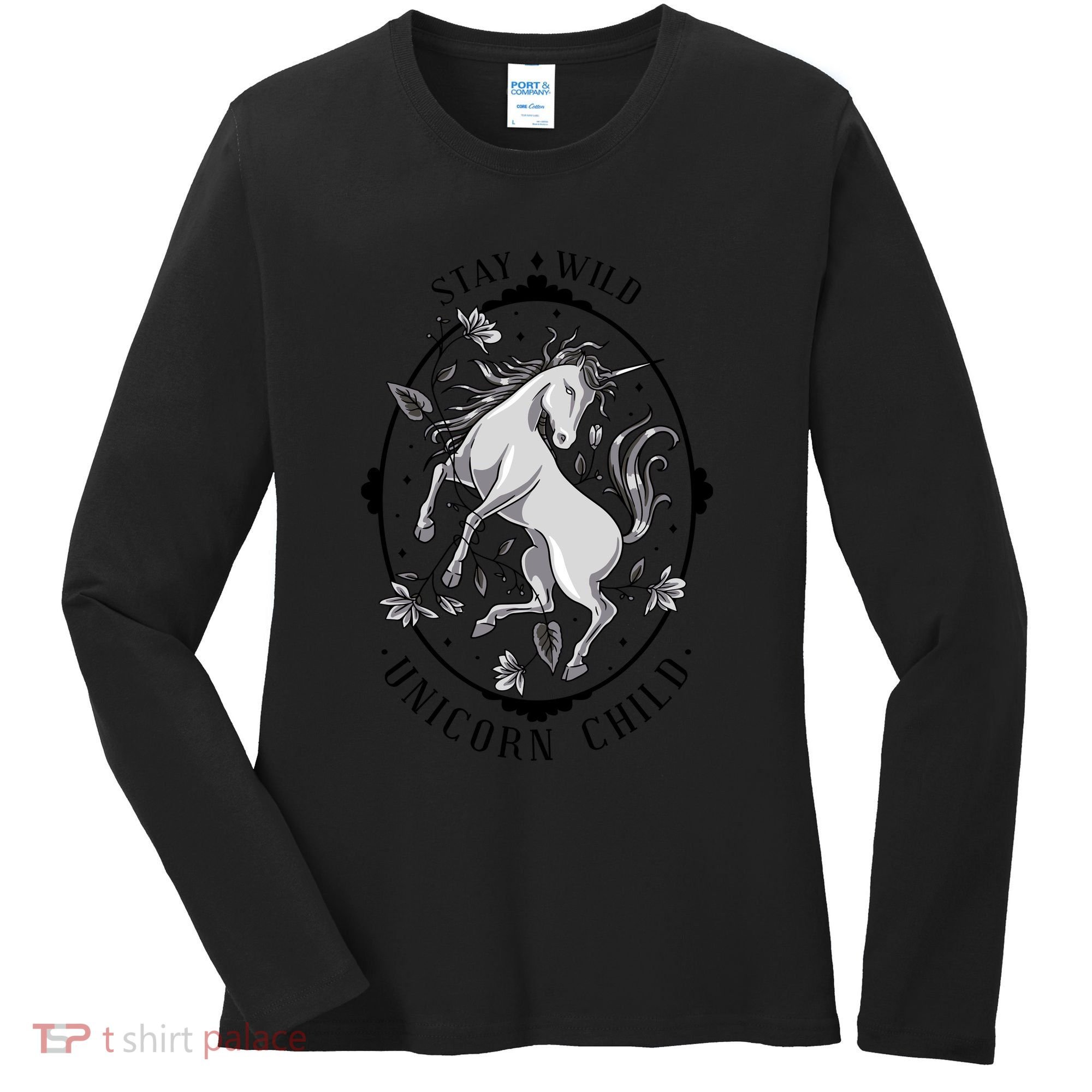 Stay Wild Unicorn Child Women's Long Sleeve Shirt