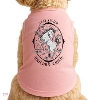 Stay Wild Unicorn Child Doggie Tank thumb 0