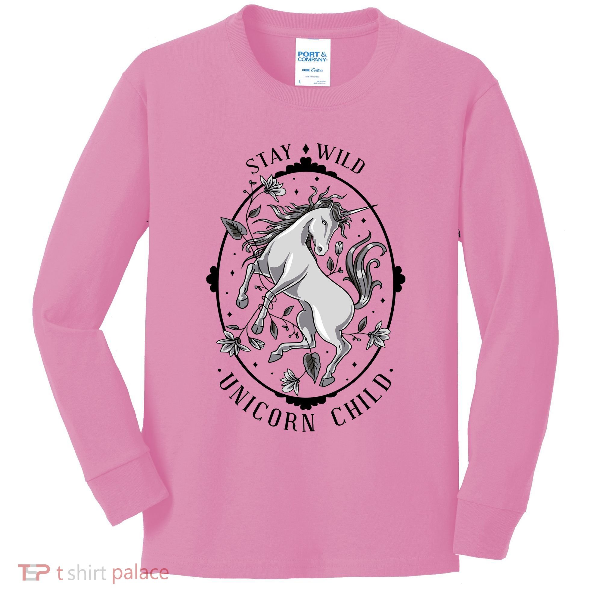 Stay Wild Unicorn Child Kids Long Sleeve Shirt