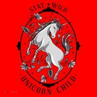 Stay Wild Unicorn Child Santa Hat thumb 1