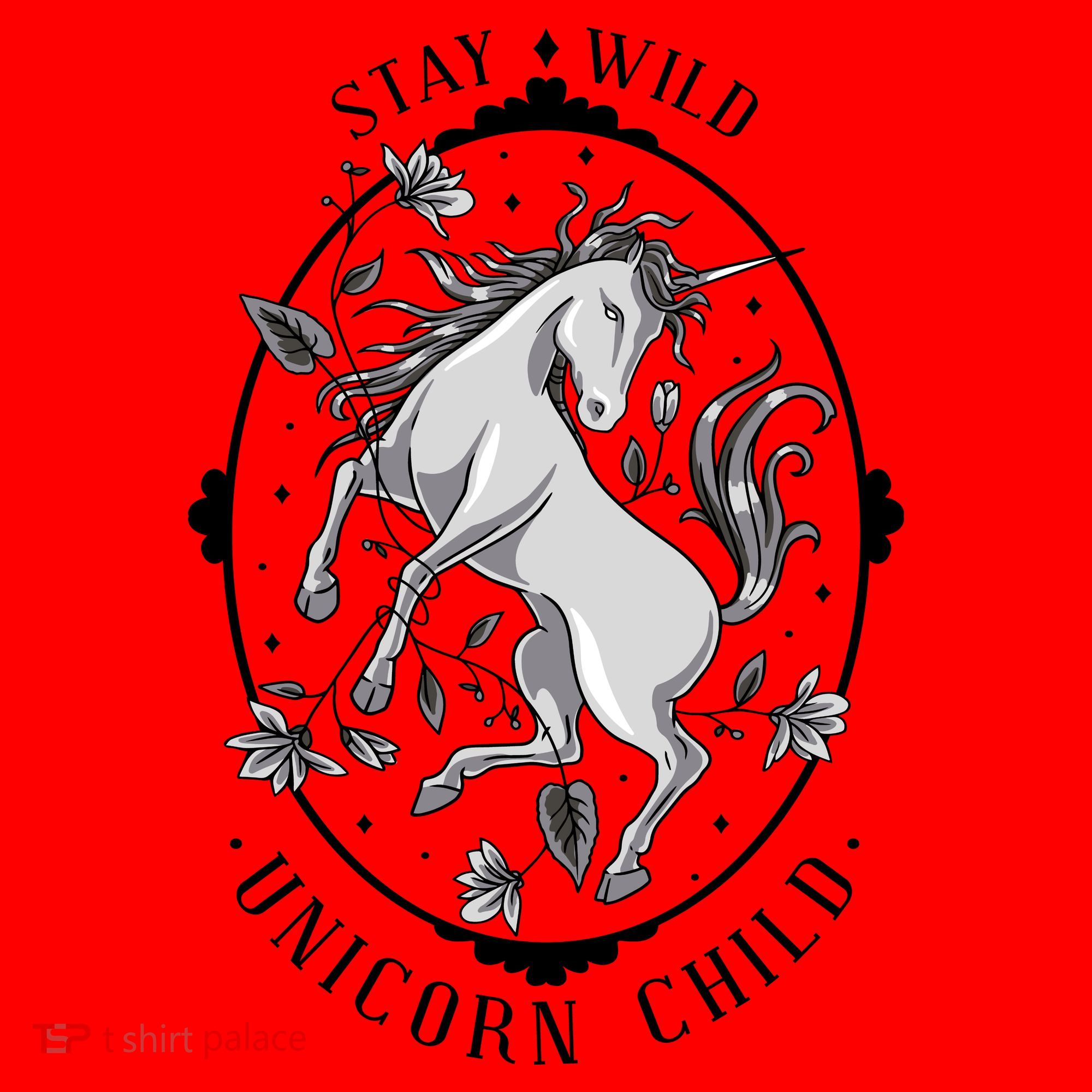 Stay Wild Unicorn Child Santa Hat