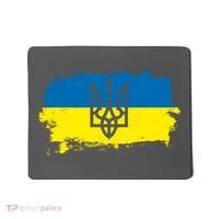 Stand With Ukraine Painted Distressed Ukrainian Flag Symbol Mousepad thumb 0