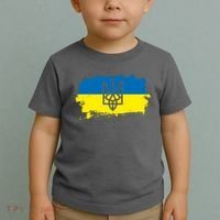 Stand With Ukraine Painted Distressed Ukrainian Flag Symbol Toddler T-Shirt thumb 2