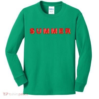 Summer Watermelon Vacation Kids Long Sleeve Shirt