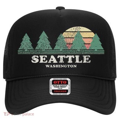 Seattle Wa Vintage Throwback Retro 70s Design Hat