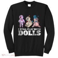 Scary Witch Voodoo Doll Gift Funny Halloween Sweatshirt thumb 0