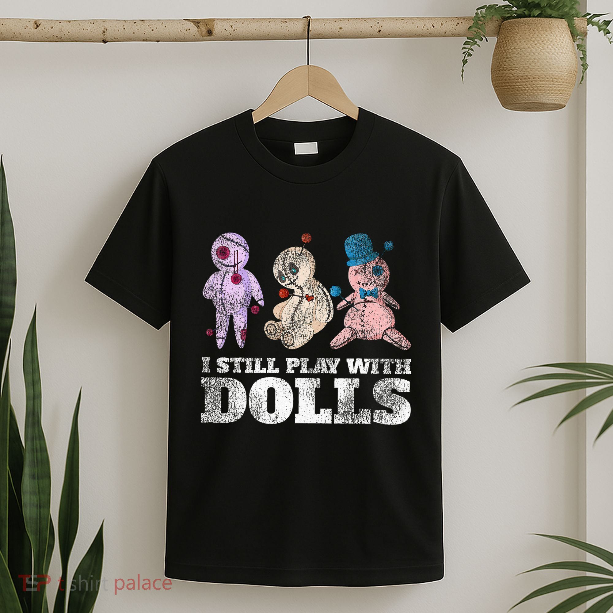 Scary Witch Voodoo Doll Gift Funny Halloween T-Shirt
