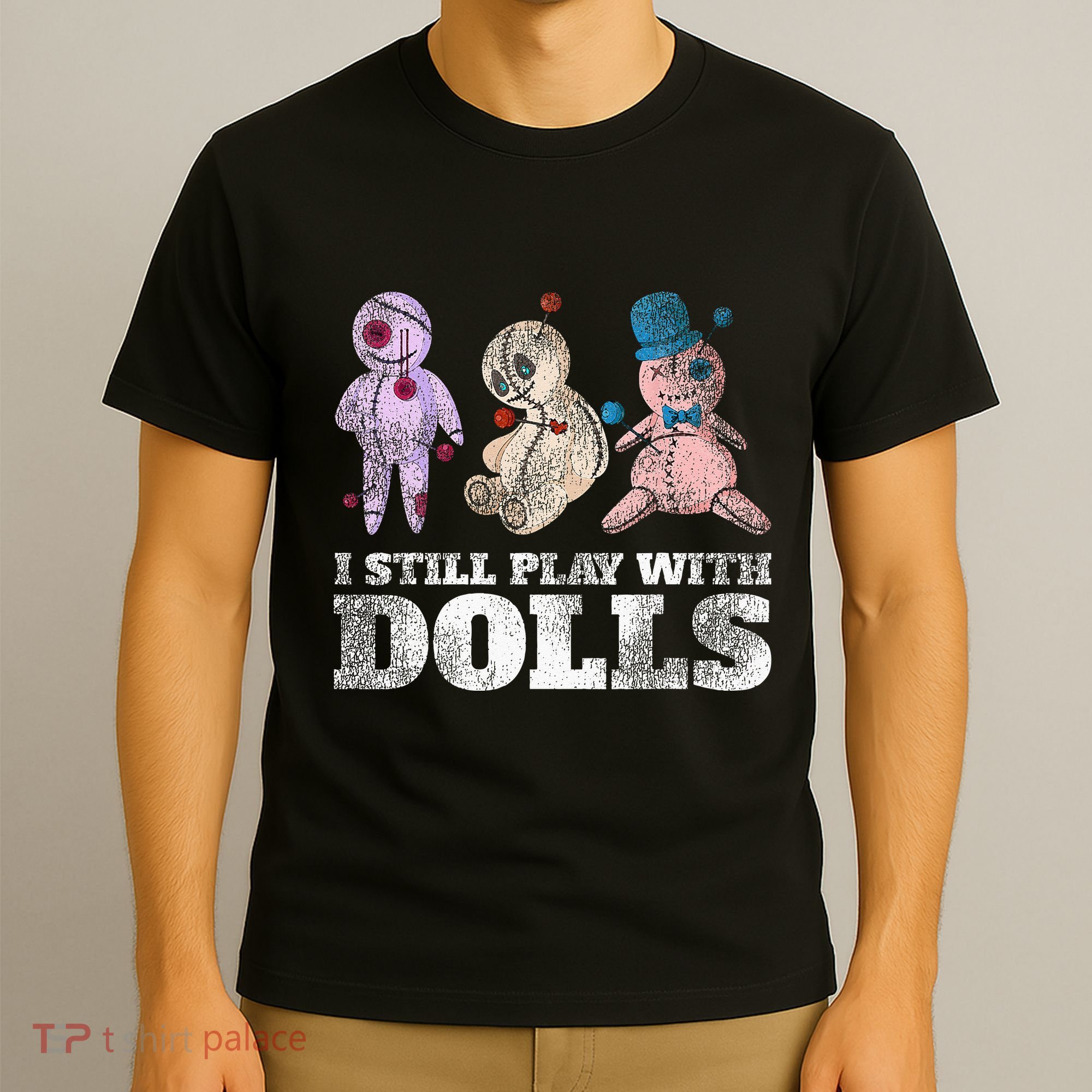 Scary Witch Voodoo Doll Gift Funny Halloween T-Shirt