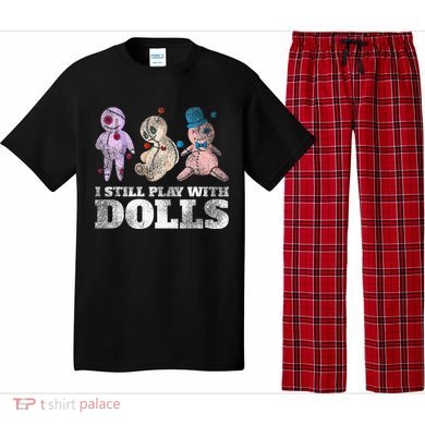 Scary Witch Voodoo Doll Gift Funny Halloween Pajama Set