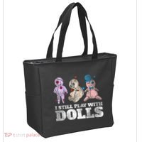 Scary Witch Voodoo Doll Gift Funny Halloween Tote Bag thumb 2