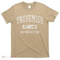 Snohomish Washington Wa Vintage Established T-Shirt thumb 0