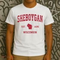 Sheboygan Wisconsin Wi Vintage Sports T-Shirt thumb 3