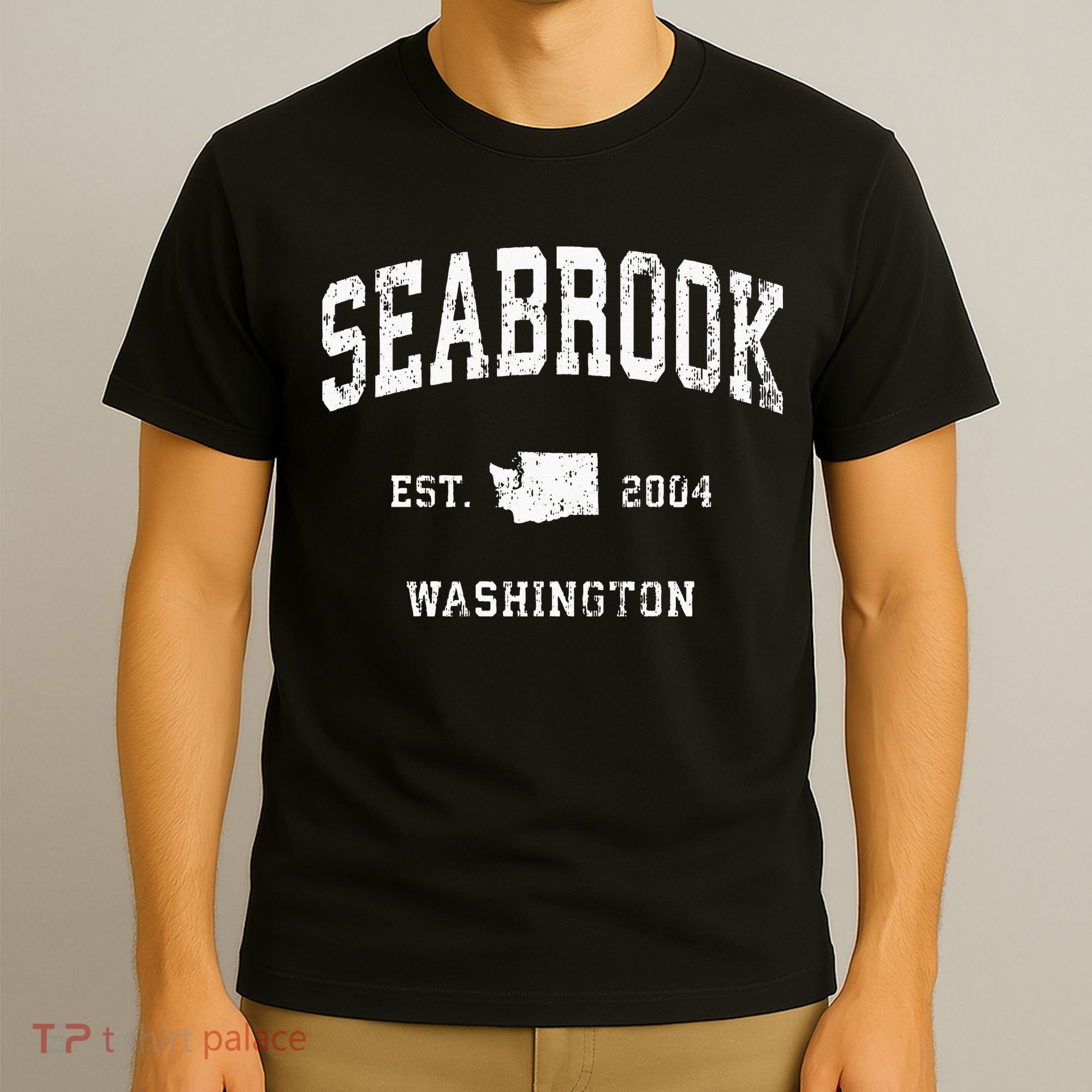 Seabrook Washington WA Vintage Athletic Sports Swea T-Shirt