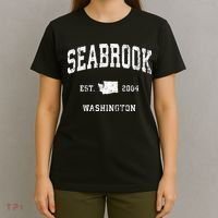 Seabrook Washington WA Vintage Athletic Sports Swea T-Shirt thumb 4