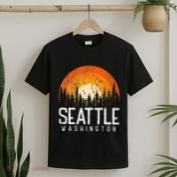 Seattle Washington Wa Retro Vintage 70s 80s 90s Gift T-Shirt thumb 2