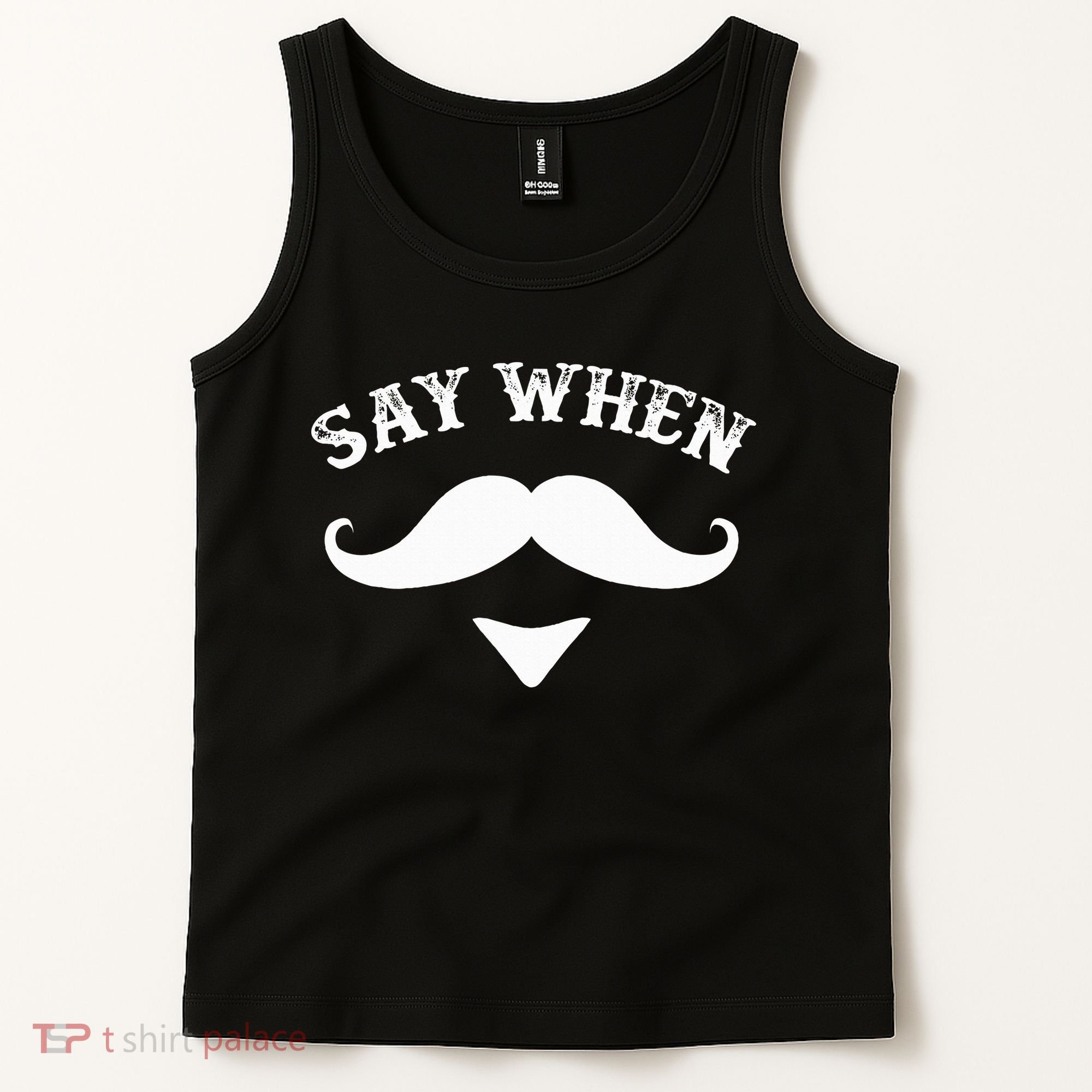 Say When Western Doc Holiday With Moustache Tank Top