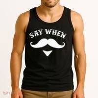Say When Western Doc Holiday With Moustache Tank Top thumb 3