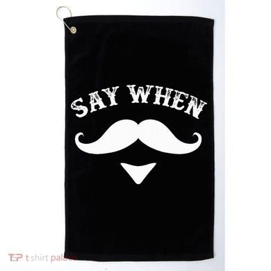 Say When Western Doc Holiday With Moustache Golf Towel