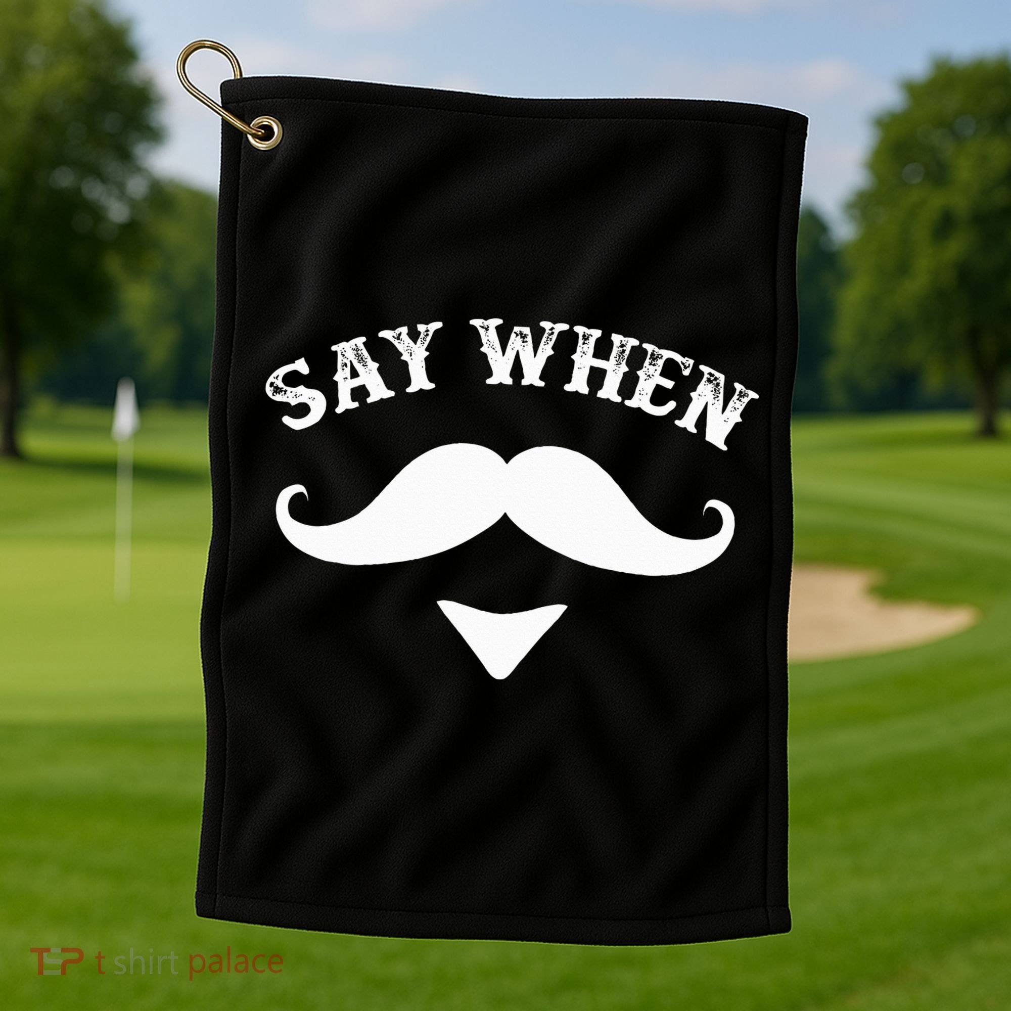 Say When Western Doc Holiday With Moustache Golf Towel
