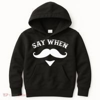 Say When Western Doc Holiday With Moustache Kids Hoodie thumb 0