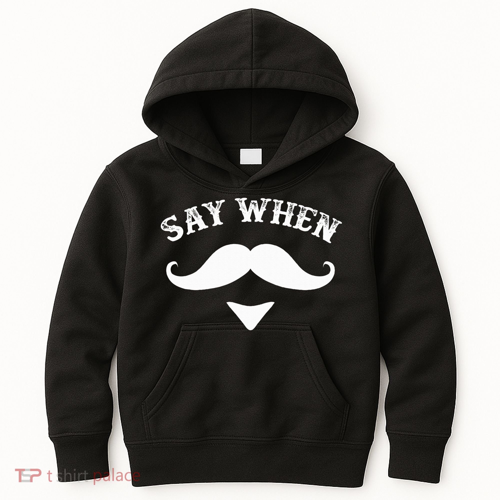 Say When Western Doc Holiday With Moustache Kids Hoodie