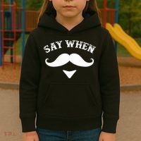 Say When Western Doc Holiday With Moustache Kids Hoodie thumb 3
