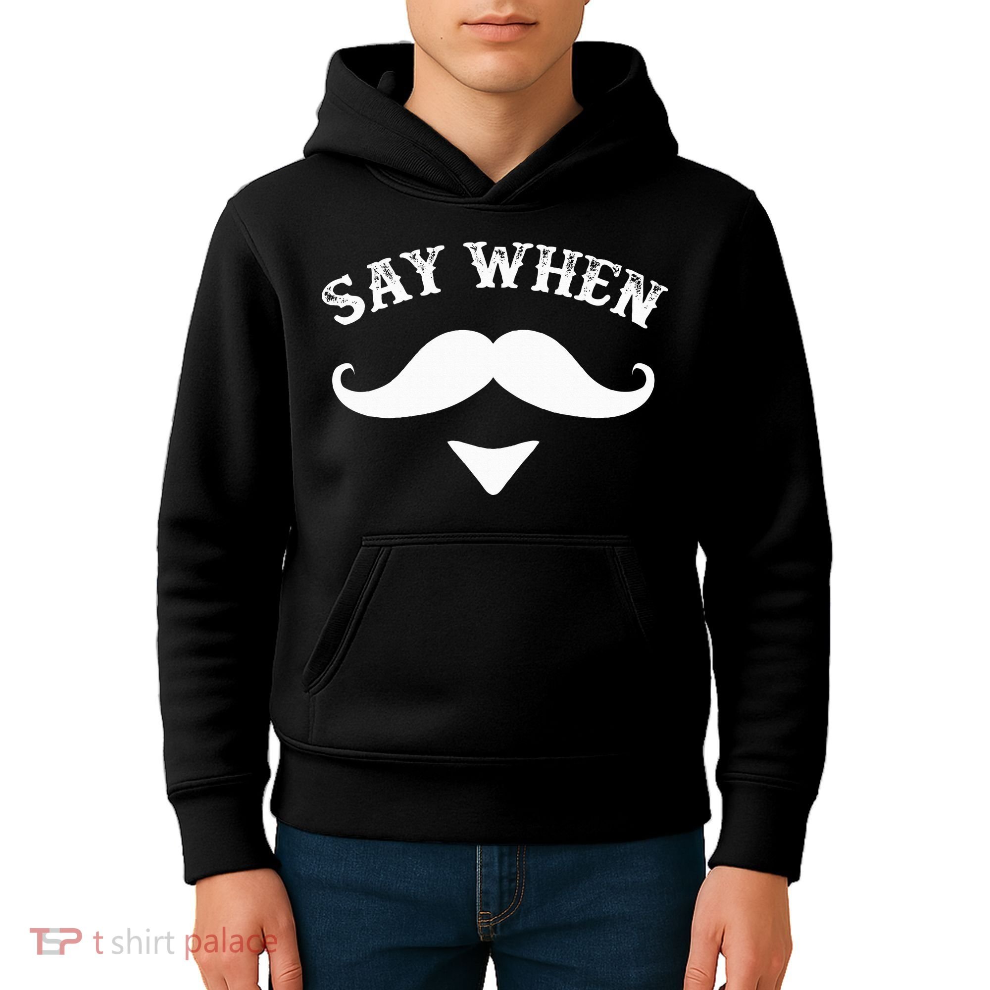 Say When Western Doc Holiday With Moustache Kids Hoodie