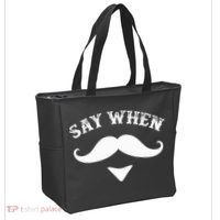 Say When Western Doc Holiday With Moustache Tote Bag thumb 2