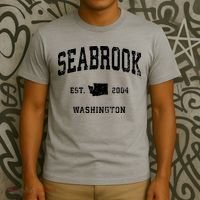 Seabrook Washington Wa Vintage Athletic Sports T-Shirt thumb 3