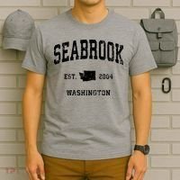 Seabrook Washington Wa Vintage Athletic Sports T-Shirt thumb 6