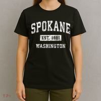 Spokane Washington Wa Vintage Sports T-Shirt thumb 4
