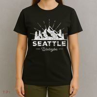 Seattle Washington WA Vintage Hiking Retro T-Shirt thumb 4