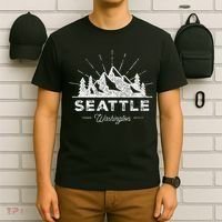 Seattle Washington WA Vintage Hiking Retro T-Shirt thumb 6