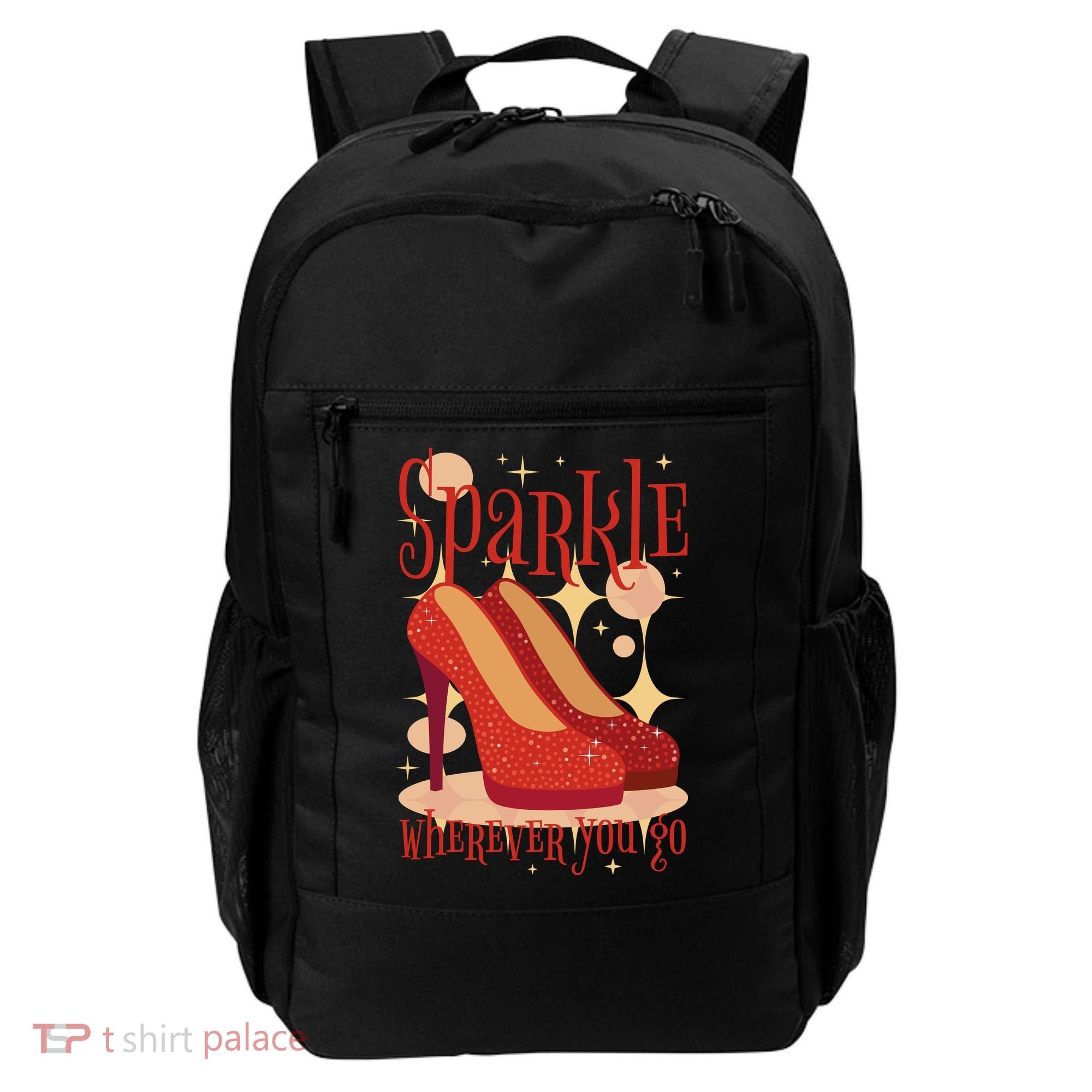 Sparkle Wherever You Go Red Heels Gift For Her Backpack
