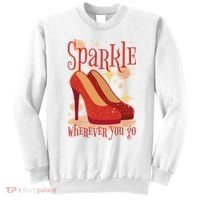 Sparkle Wherever You Go Red Heels Gift For Her Sweatshirt thumb 0