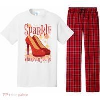 Sparkle Wherever You Go Red Heels Gift For Her Pajama Set thumb 0