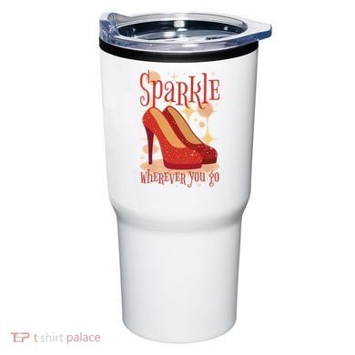 Sparkle Wherever You Go Red Heels Gift For Her Tumbler