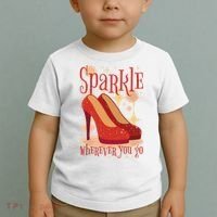 Sparkle Wherever You Go Red Heels Gift For Her Toddler T-Shirt thumb 2