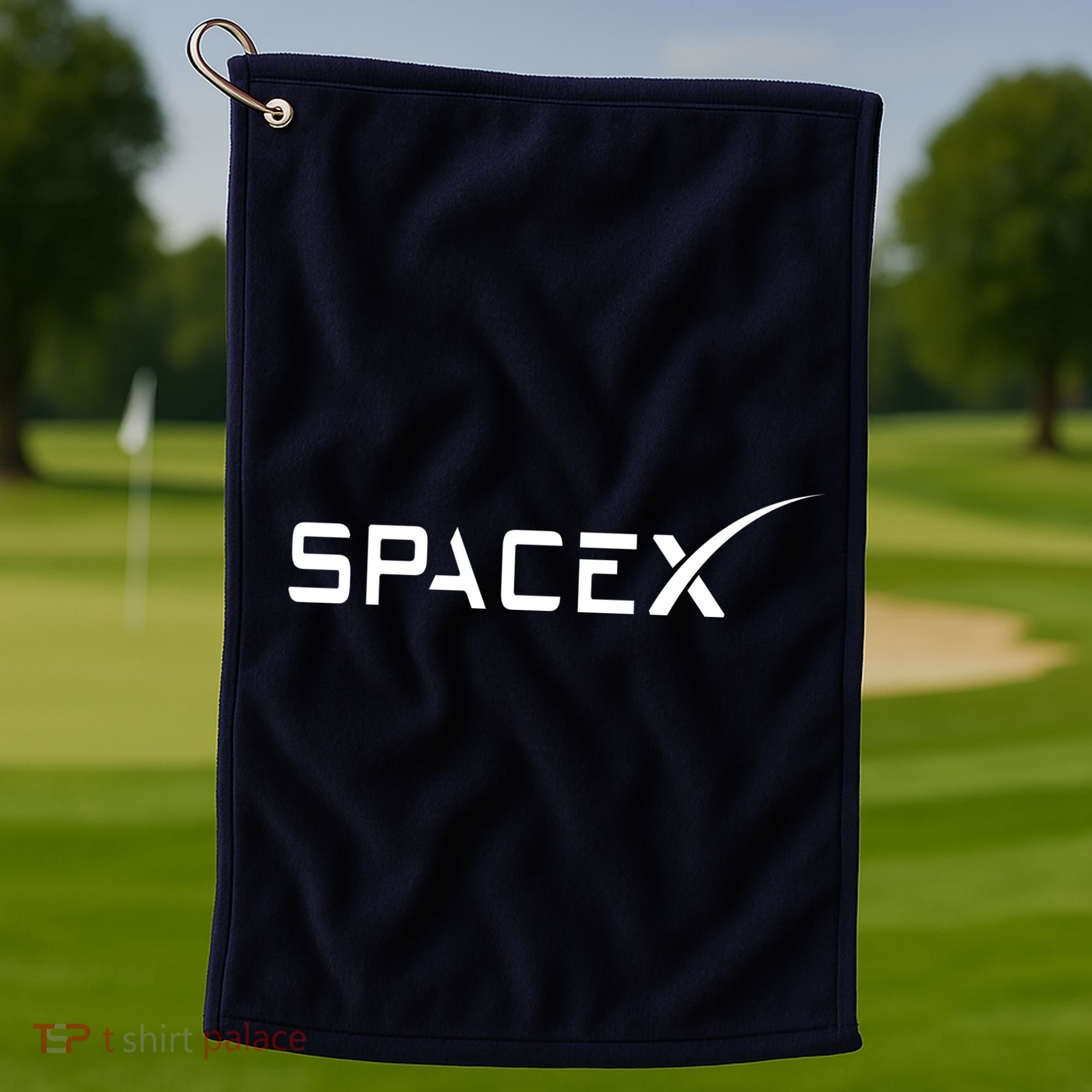 Space X Classic Logo Golf Towel