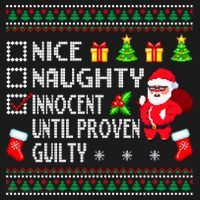 Santa Xmas List Nice Naughty Innocent Until Proven Guilty Cool Gift USA-Made Doggie Bandana thumb 2